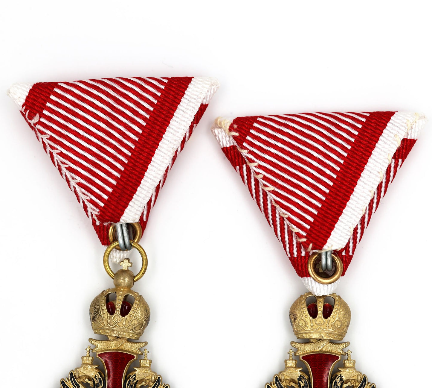 Austrian Franz Joseph Order Cross with Swords Medal – Brass Replica