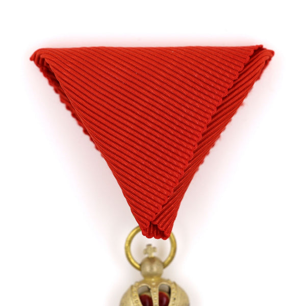 Austrian Franz Joseph Order Cross Medal – Brass Replica with Ribbon