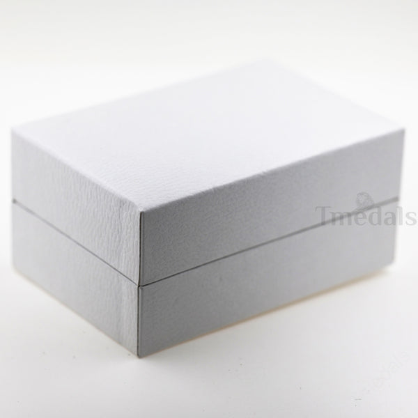 Cased UK RAF Pilot Wings Brooch Silver-Tone, Glass Rhinestones & Enamel Replica