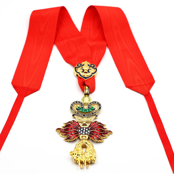 Austria – Order of the Golden Fleece (Type 4, 1925–1935) – Full-Size Museum Replica with Neck Ribbon