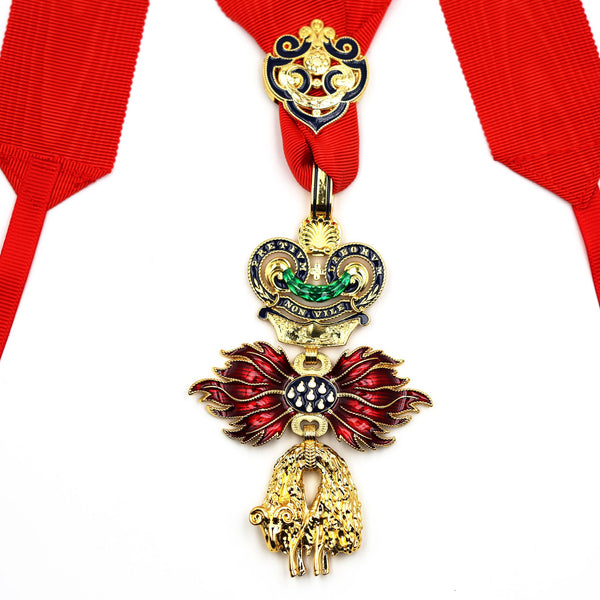 Austria – Order of the Golden Fleece (Type 4, 1925–1935) – Full-Size Museum Replica with Neck Ribbon