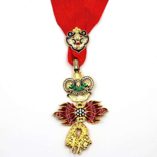 Austria – Order of the Golden Fleece (Type 4, 1925–1935) – Full-Size Museum Replica with Neck Ribbon