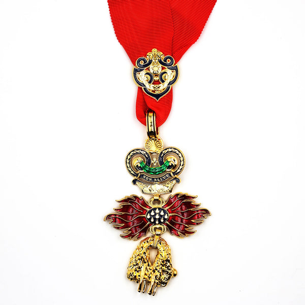 Austria – Order of the Golden Fleece (Type 4, 1925–1935) – Full-Size Museum Replica with Neck Ribbon