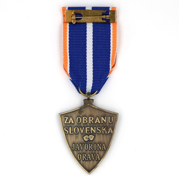 1939 Defence of Slovakia Medal – Javorina Orava Variant w/ Ribbon – Replica
