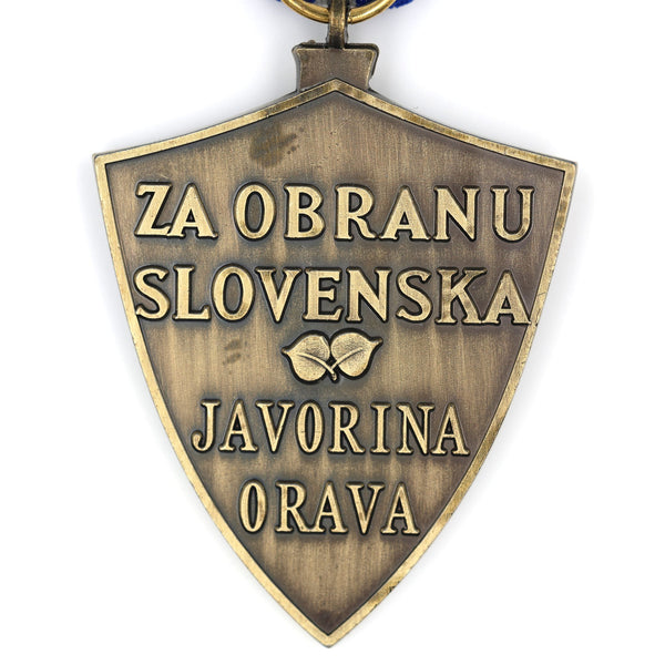1939 Defence of Slovakia Medal – Javorina Orava Variant w/ Ribbon – Replica