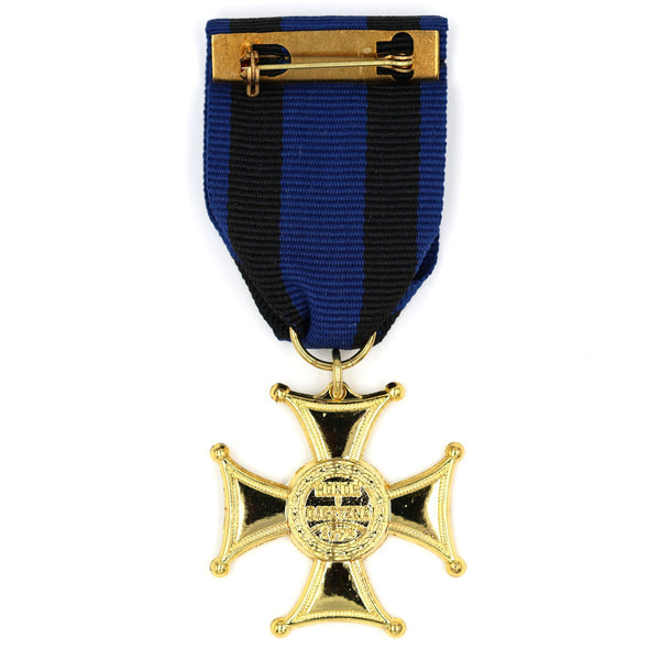 Poland Virtuti Militari Cross Medal Gold Enamel Ribbon Replica Decoration