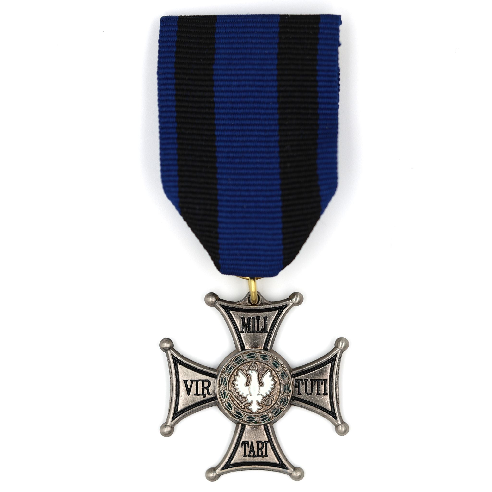 Poland Virtuti Militari Silver Cross Medal Ribbon Replica Decoration