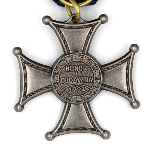 Poland Virtuti Militari Silver Cross Medal Ribbon Replica Decoration