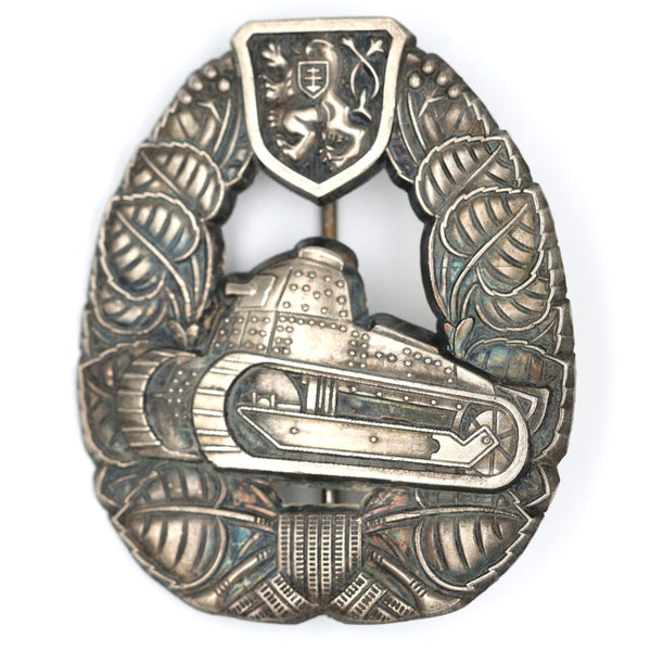 Czechoslovakia Tank Badge 1935 Type – I Republic Renault FT, Replica