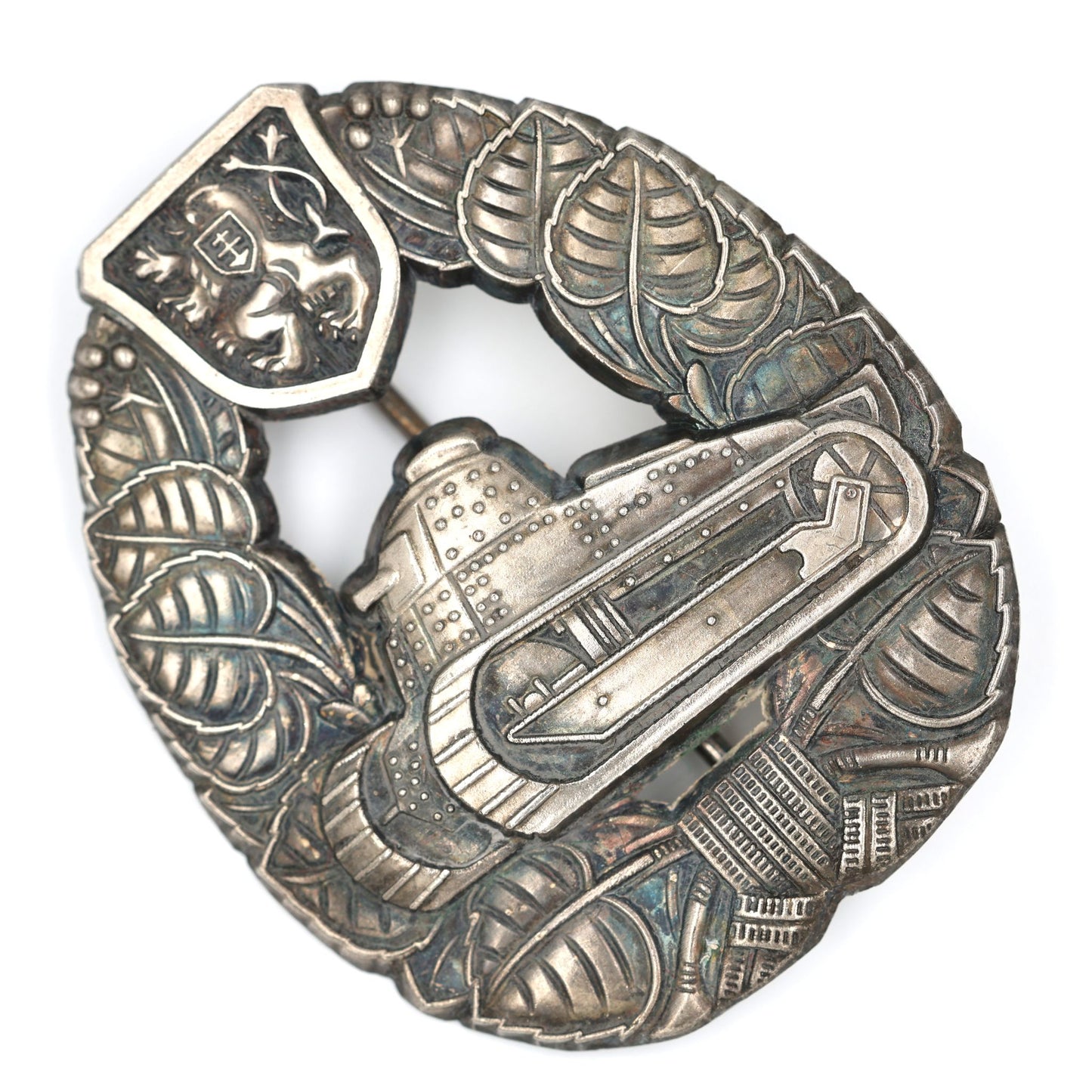 Czechoslovakia Tank Badge 1935 Type – I Republic Renault FT, Replica