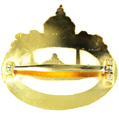 WWI German Empire U-Boat War Badge Imperial Navy Crown Wreath Pin Replica