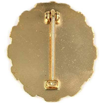 WWI Imperial German Naval Wound Badge 1918 Gold Grade Anchor Chain Pin Replica