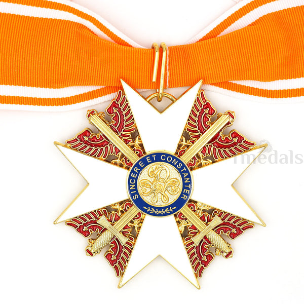 Prussia Order of the Red Eagle w/Swords Neck Badge Replica Medal + Ribbon
