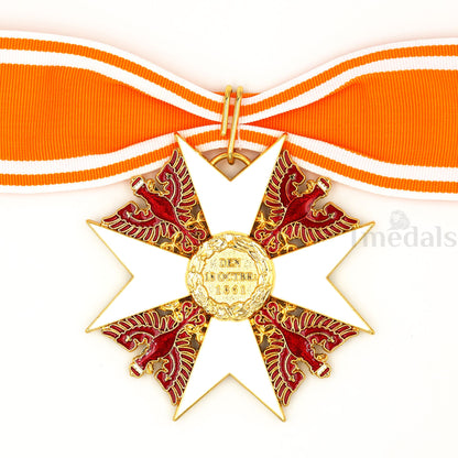 Prussia Order of the Red Eagle w/Swords Neck Badge Replica Medal + Ribbon