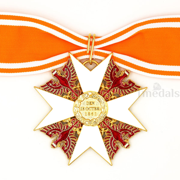 Prussia Order of the Red Eagle w/Swords Neck Badge Replica Medal + Ribbon