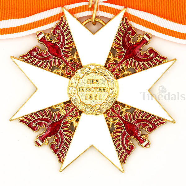 Prussia Order of the Red Eagle w/Swords Neck Badge Replica Medal + Ribbon