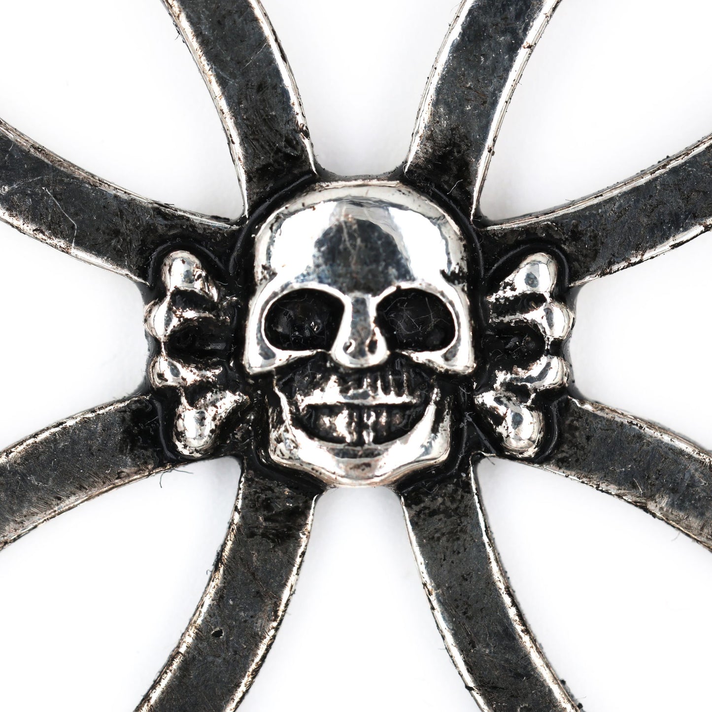 Totenkopf Hussar Skull Iron Cross Pendant/Badge German Bronze Replica