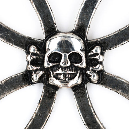 Totenkopf Hussar Skull Iron Cross Pendant/Badge German Bronze Replica
