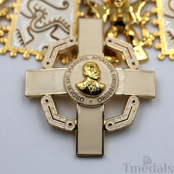 Panama Order of Manuel Amador Guerrero Grand Cross Collar Star Badge Original