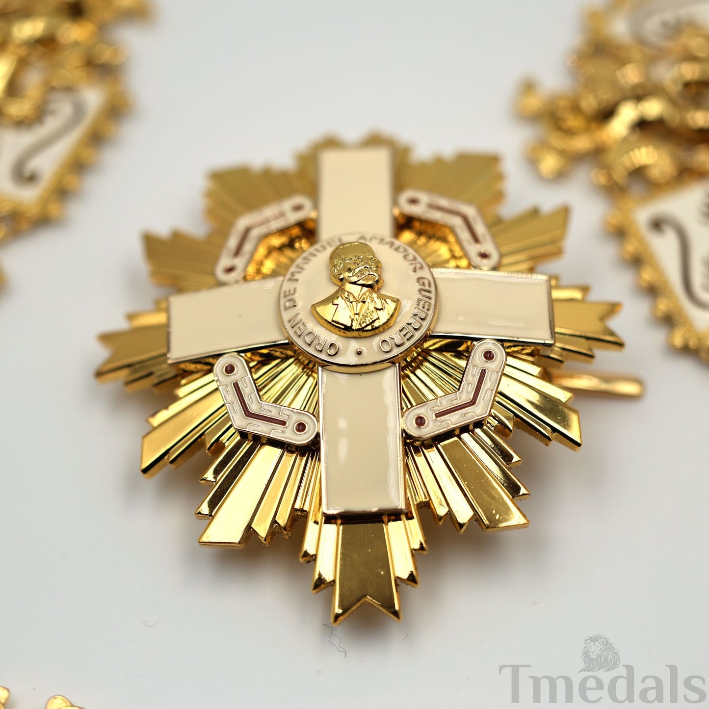 Panama Order of Manuel Amador Guerrero Grand Cross Collar Star Badge Original