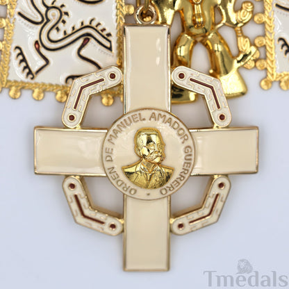 Panama Order of Manuel Amador Guerrero Grand Cross Collar Star Badge Original