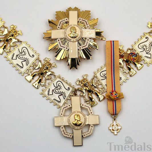 Panama Order of Manuel Amador Guerrero Grand Cross Collar Star Badge Original