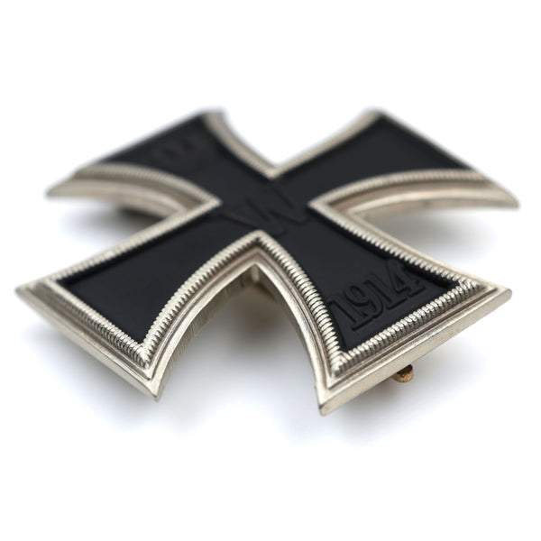 German WW1 Iron Cross 1st Class 1914 – Vaulted Solid Brass Pin-Back Replica