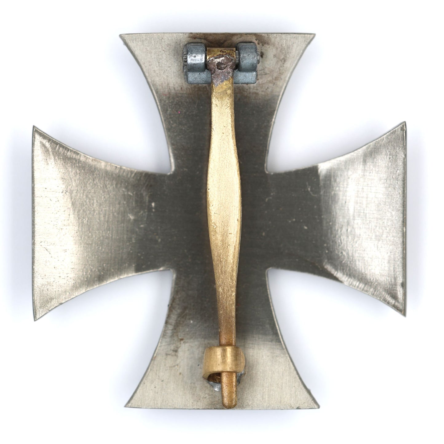 German WW1 Iron Cross 1st Class 1914 – Vaulted Solid Brass Pin-Back Replica
