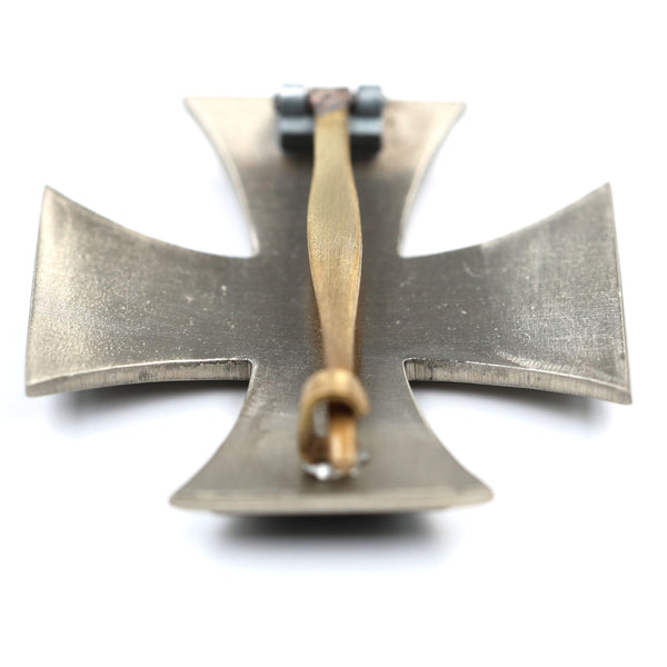 German WW1 Iron Cross 1st Class 1914 – Vaulted Solid Brass Pin-Back Replica