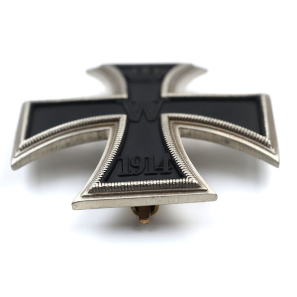 German WW1 Iron Cross 1st Class 1914 – Vaulted Solid Brass Pin-Back Replica
