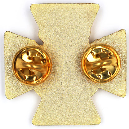Victoria Cross “FOR VALOUR” Lapel Pin Badge - Gold Tone - Double Clutch Replica