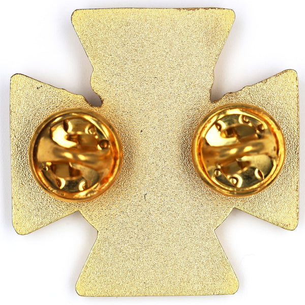 Victoria Cross “FOR VALOUR” Lapel Pin Badge - Gold Tone - Double Clutch Replica