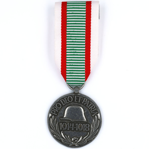 Hungary WWI Commemorative Medal 1914-1918 “Pro Deo et Patria” Ribbon - Replica