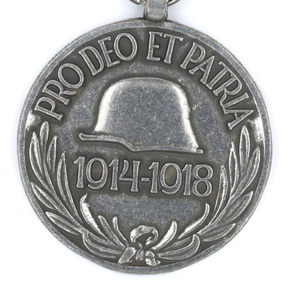 Hungary WWI Commemorative Medal 1914-1918 “Pro Deo et Patria” Ribbon - Replica
