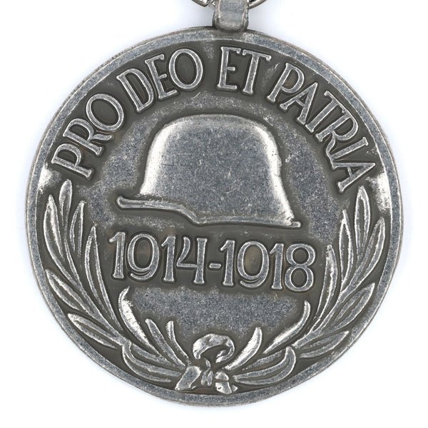 Hungary WWI Commemorative Medal 1914-1918 “Pro Deo et Patria” Ribbon - Replica