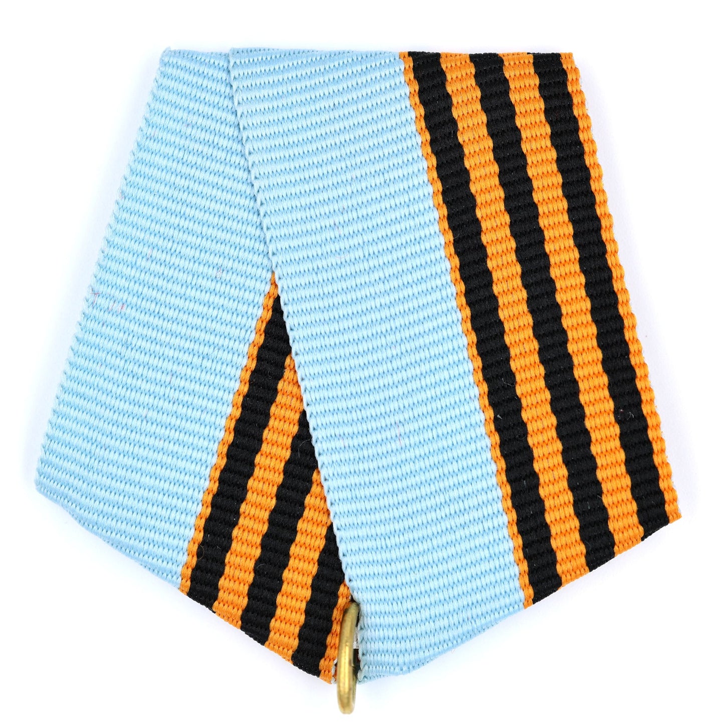 Imperial Russian Medal Ribbon Bow Light Blue St George Stripes Replica