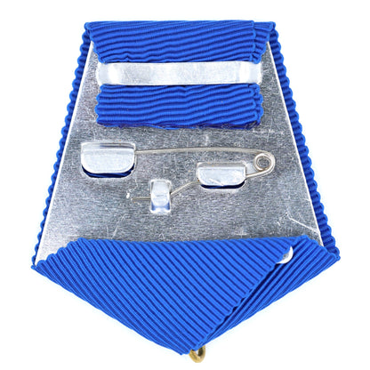 Imperial Russian Dark Blue Medal Ribbon Bow Mount Replica Suspension