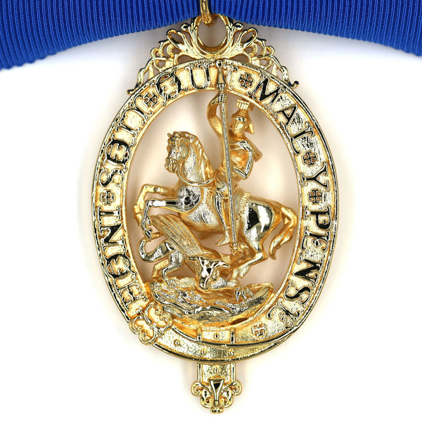 British Order of the Garter “Lesser George” St George Neck Badge Ribbon Replica