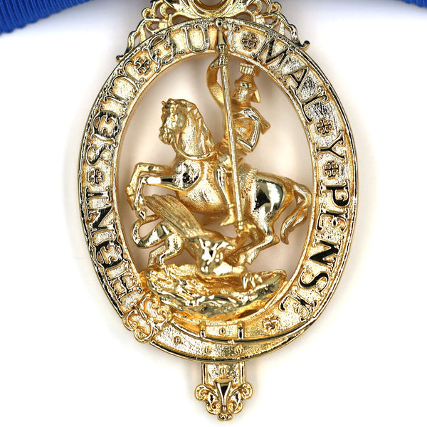 British Order of the Garter “Lesser George” St George Neck Badge Ribbon Replica