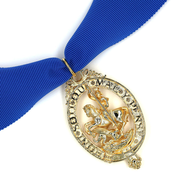 British Order of the Garter “Lesser George” St George Neck Badge Ribbon Replica