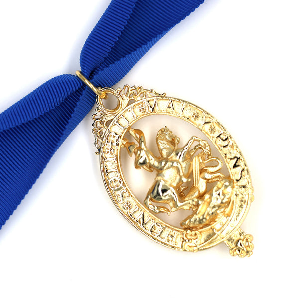 British Order of the Garter “Lesser George” St George Neck Badge Ribbon Replica