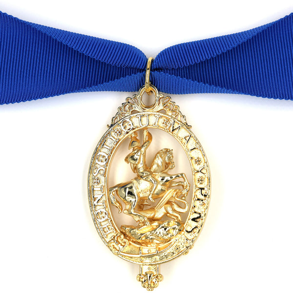 British Order of the Garter “Lesser George” St George Neck Badge Ribbon Replica