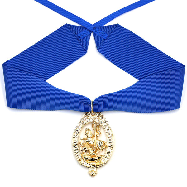 British Order of the Garter “Lesser George” St George Neck Badge Ribbon Replica