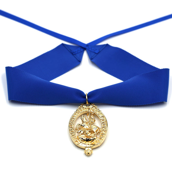 British Order of the Garter “Lesser George” St George Neck Badge Ribbon Replica