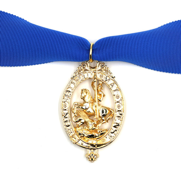 British Order of the Garter “Lesser George” St George Neck Badge Ribbon Replica
