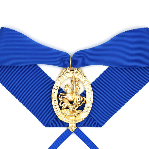 British Order of the Garter “Lesser George” St George Neck Badge Ribbon Replica