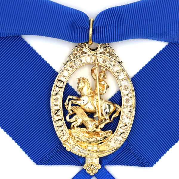 British Order of the Garter “Lesser George” St George Neck Badge Ribbon Replica