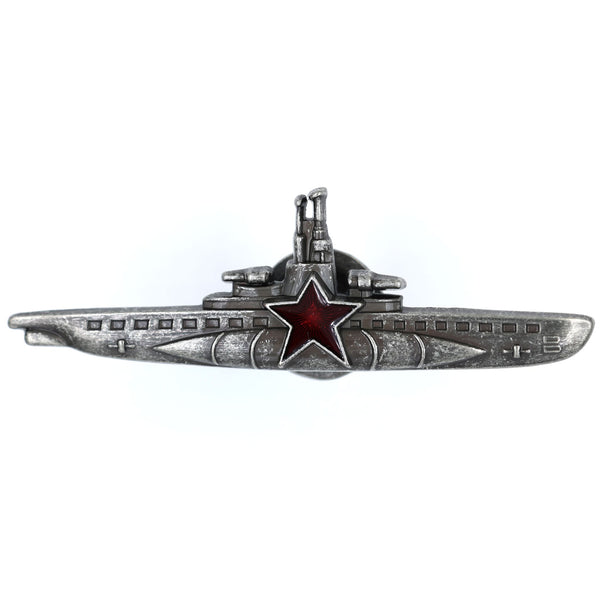 USSR Soviet Navy CCCP Submarine Commander Qualification Badge Screwback Repro Replica