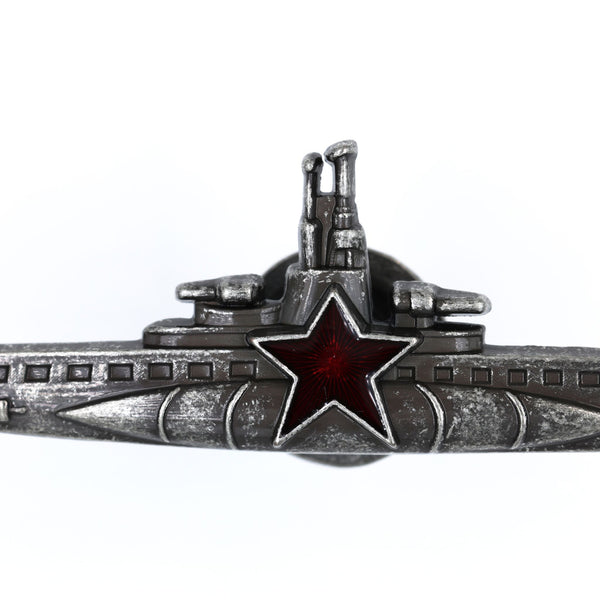 USSR Soviet Navy CCCP Submarine Commander Qualification Badge Screwback Repro Replica