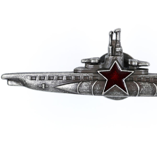 USSR Soviet Navy CCCP Submarine Commander Qualification Badge Screwback Repro Replica